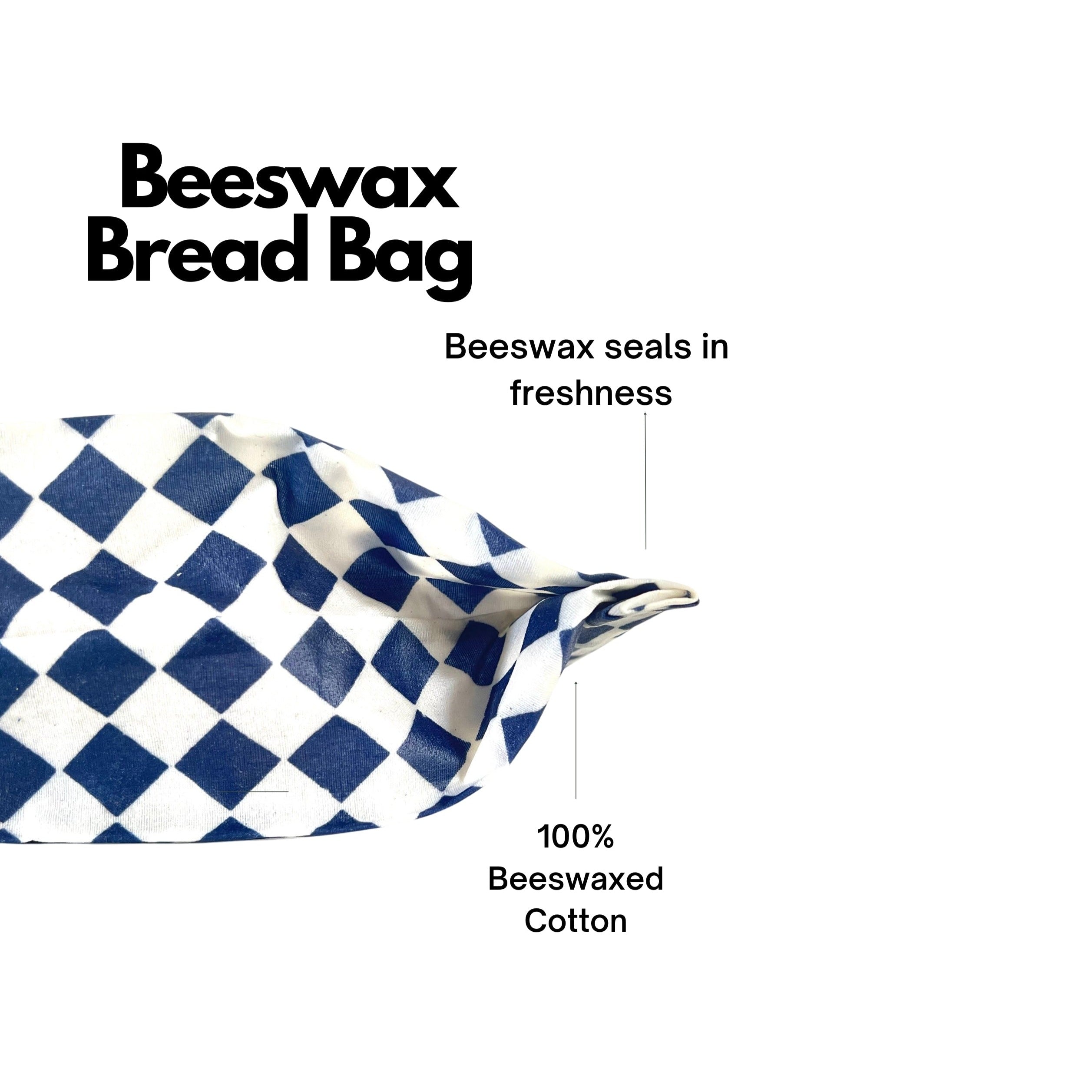Reusable Beeswaxed Bread Bag
